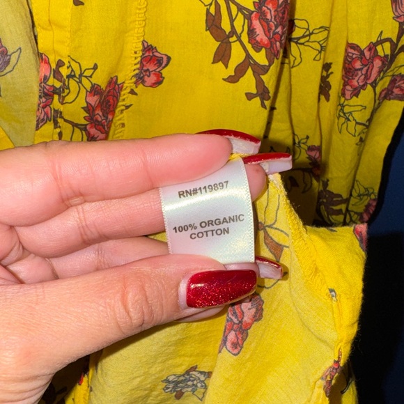 Anthropologie SAISON DE LA FLEUR- Womens Floral Buttondown Blouse Size Medi - Picture 9 of 15